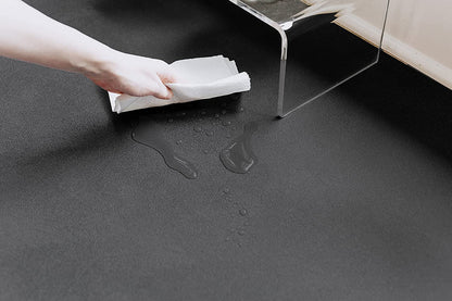 G-Floor 7.5' x 17' Vinyl Levant Pet Friendly Carpet Protector for Dogs & Cats - Midnight Black