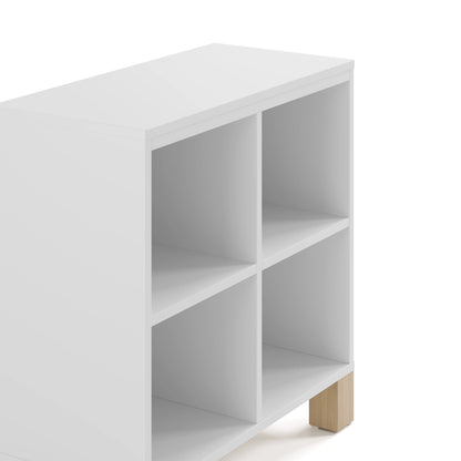 Storkcraft California Cube Organizer Children's Bookcase, Blush with Driftwood