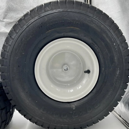 20x8.00-8 Gray Lawn Mower Wheel - Set of 2 - 3/4 Inch Axle, 2.90 Inch Hub