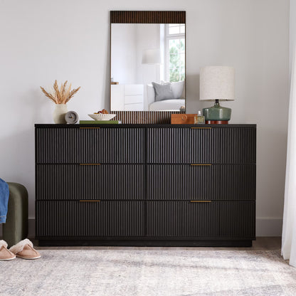 Better Homes and Gardens Lillian 6 Drawer Dresser, White