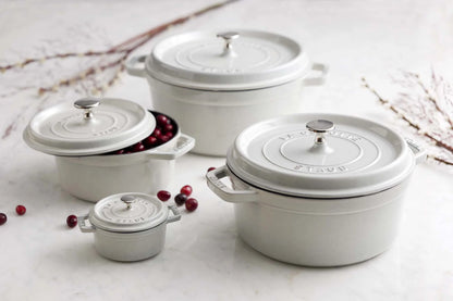 Staub Cast Iron 5.5-qt Round Cocotte - Cherry