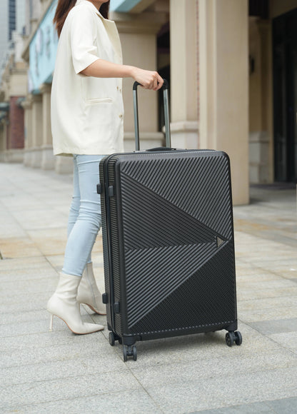 MKF Collection Felicity Extra Large & Large Hardside Luggage 2 pcs, Luxurious Travel Suitcase by Mia K - Rose Gold