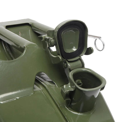 YUONAO 3-Pack 5 Gal (20L) Steel Gas Fuel Can �C Army Green Military-Grade Gasoline Container for Emergency, Outdoor, Off-Road, Camping