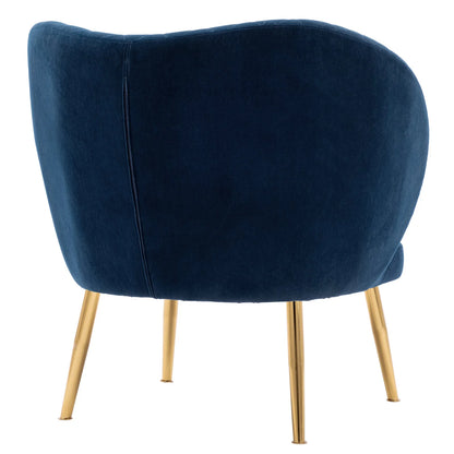 Duhome Accent Chair Single Sofa with Arm Velvet Blue 1 Pcs