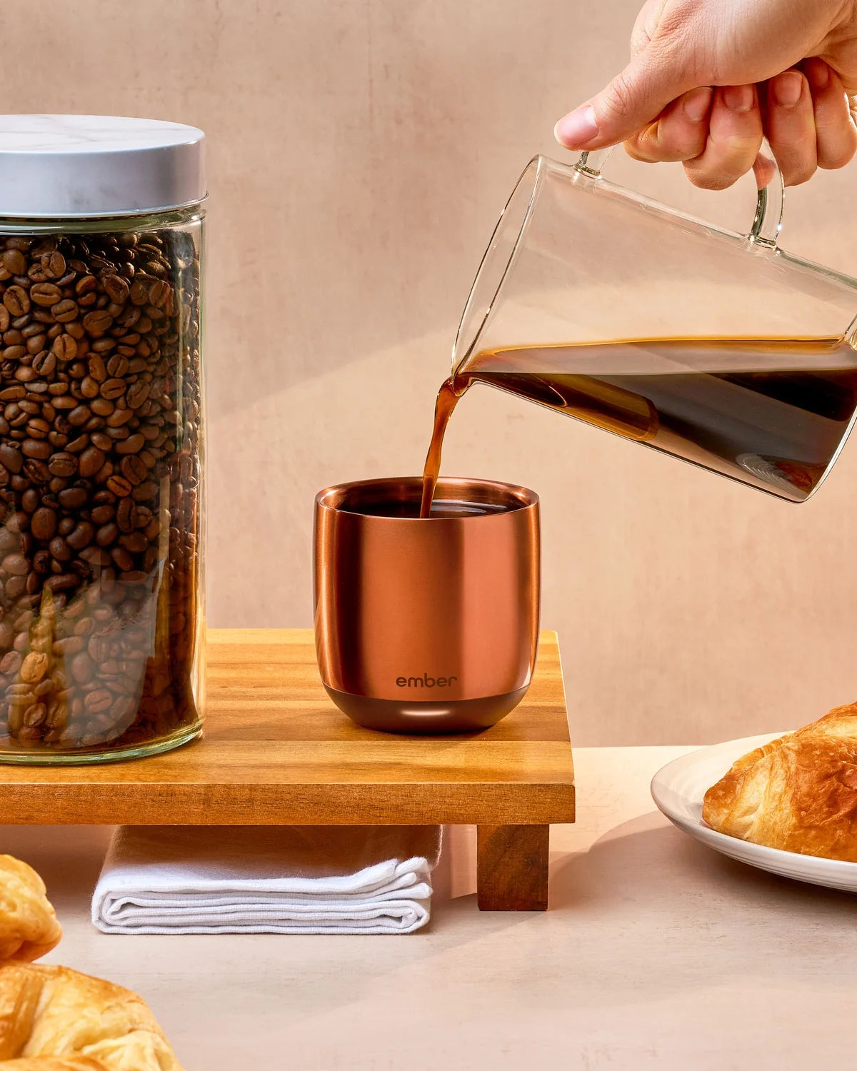 Ember Temperature Control Smart Cup, 6 oz, Black, Up To 1.5-hr Battery Life - App Controlled Heated Cup - Improved Design
