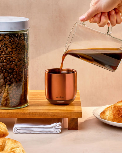 Ember Temperature Control Smart Cup, 6 oz, Black, Up To 1.5-hr Battery Life - App Controlled Heated Cup - Improved Design
