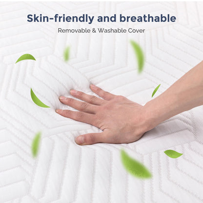 Twin Mattress,12 inch Gel Memory Foam Twin Size Mattress for Pressure Relief,Mattress in a Box