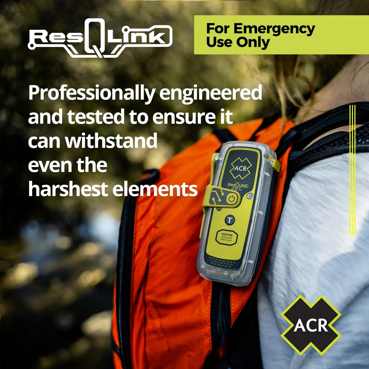 ACR Electronics ResQLink 400 - Electronic Personal Locator Beacon with Internal GPS