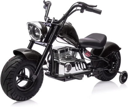 Pinypikaka 36V Ride On Off-Road Motorcycle Electric Dirt Bike for Teens, 350W Brushless Motor, 16.5MPH with Music, Spring Suspension, LED Light, Leather Seat for 14+ Years Old Kids Max Load 176lbs