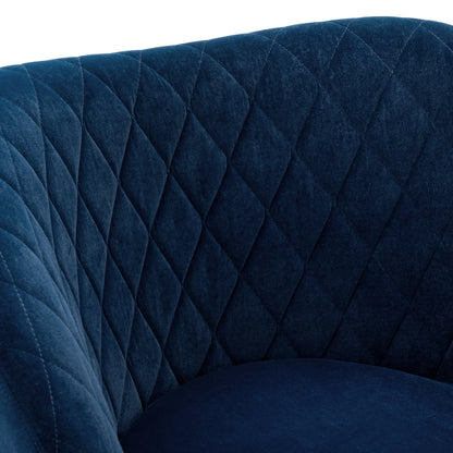 Duhome Accent Chair Single Sofa with Arm Velvet Blue 1 Pcs