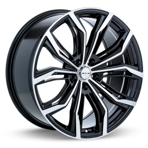 RTX Black Widow 20x9 5x114.3 ET38 CB73.1 Black Machined Wheel
