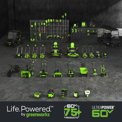 Greenworks 60V 22" Cordless Brushless Wheeled String Trimmer with 8.0Ah Battery and Charger