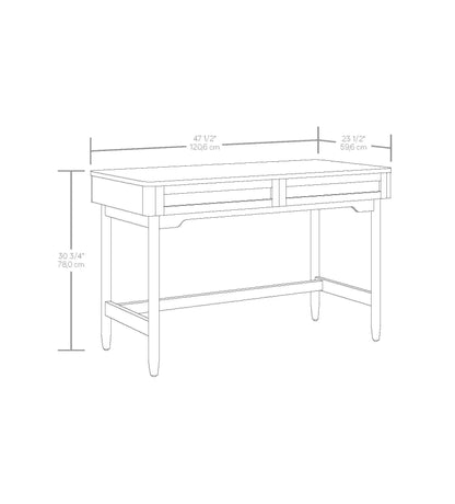 Better Homes & Gardens Springwood Caning Desk, Light Honey Finish