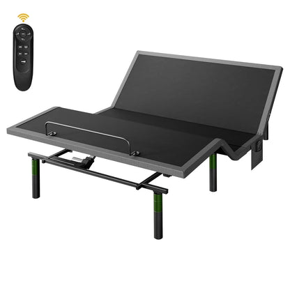 CHITOOMA Electric Adjustable Bed Frame Queen with Massage (4 Modes & 3 Intensities), Wireless Remote, Zero Gravity, 4 USB Ports, Under-Bed Nightlight, 3 Minutes Fast Assembly