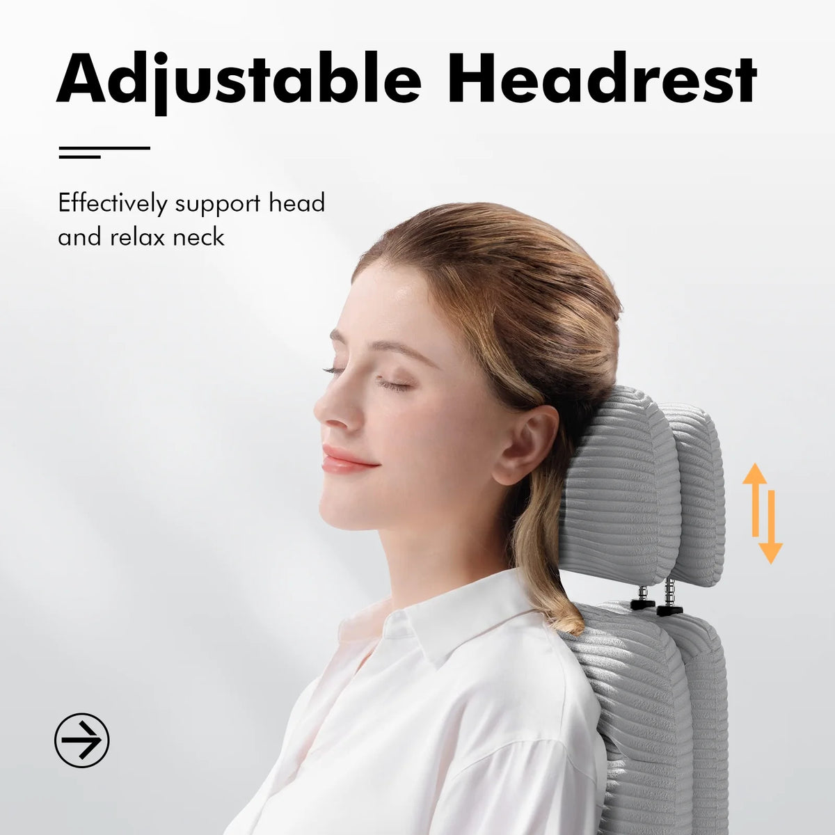 Ninecer Ergonomic Office Chair with Footrest, Big and Tall Computer Desk Chair for Adults, Adjustable Swivel Chair with Headrest Lumbar Support, Black