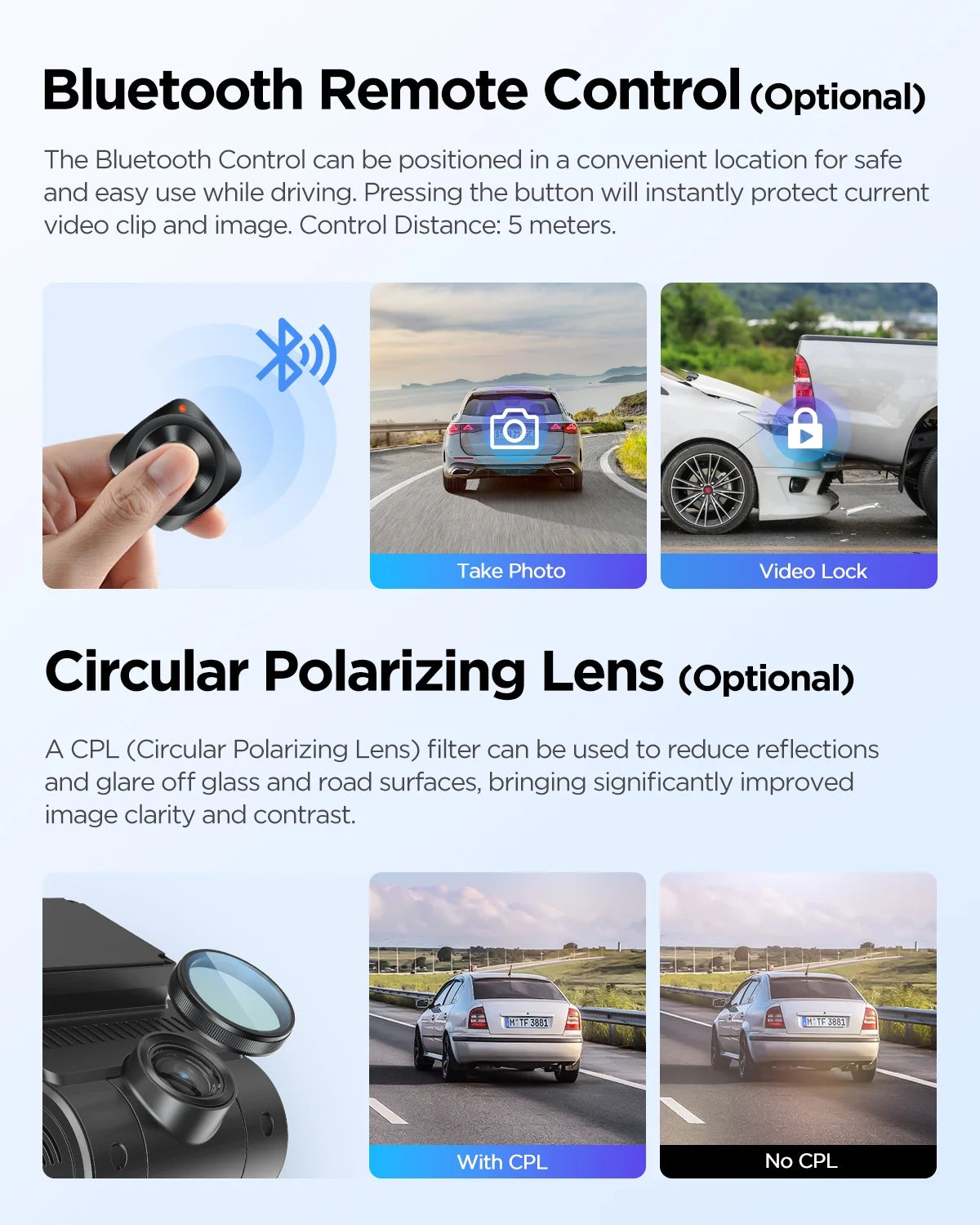 VIOFO A229 Plus Dash Cam with Dual STARVIS 2 Sensors, 2 Channel HDR, 1440P+1440P Front and Rear, Voice Control Car Dash Camera, 5GHz Wi-Fi, Ultra-Precise GPS, 24 Hours Parking Mode, Support 512GB Max