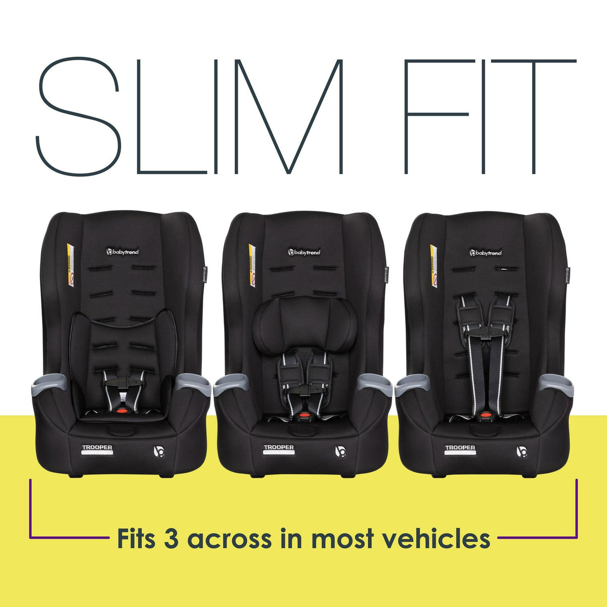 Baby Trend Trooper 3-in-1 Convertible Car Seat - Desert Black