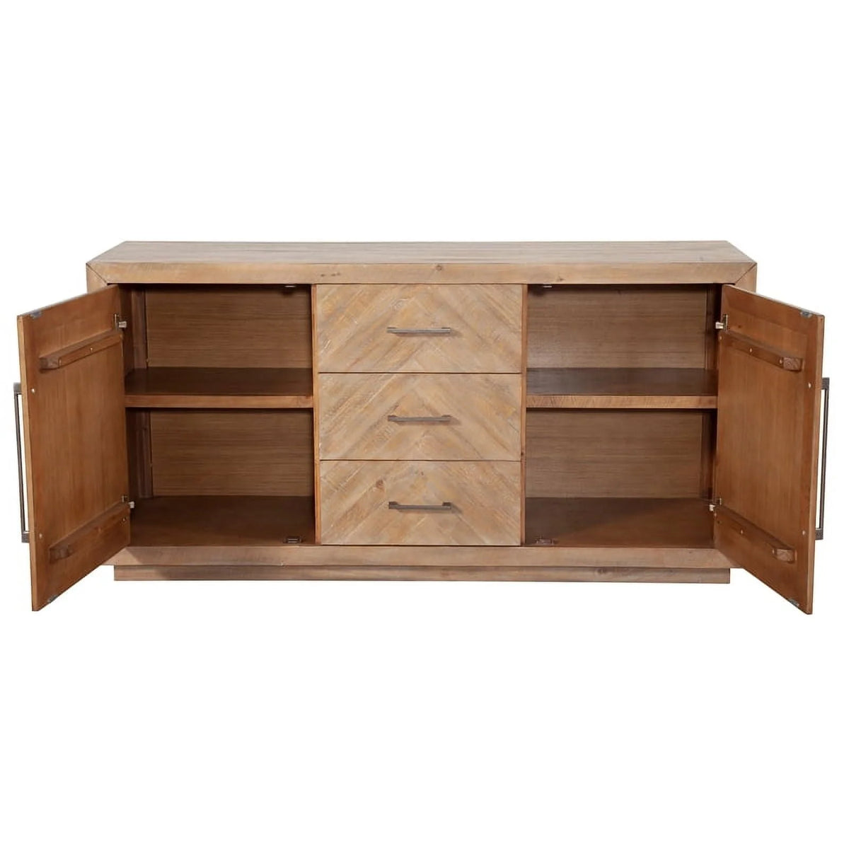 Allora Wood Dining Sideboard in Weathered Natural (Brown)