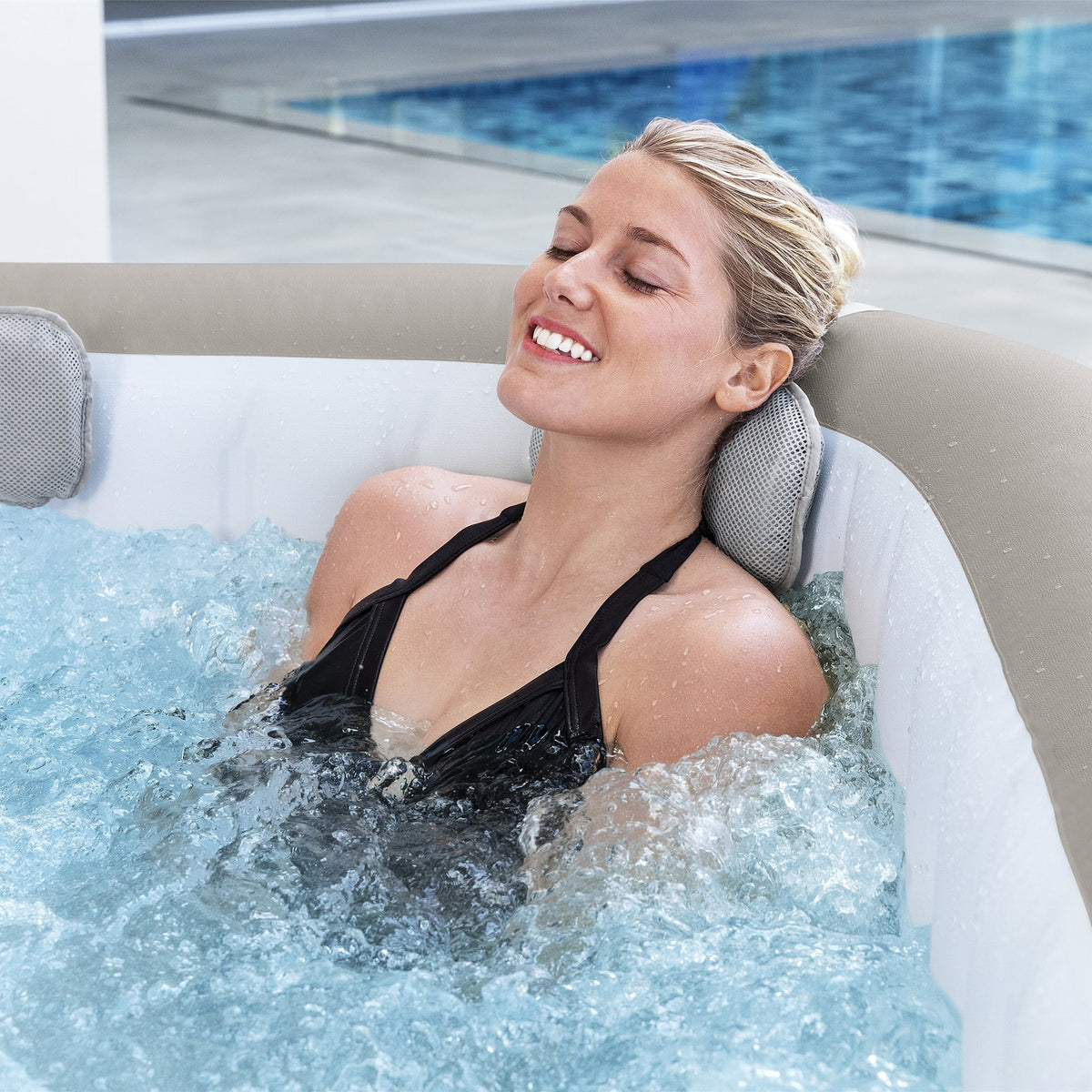 Bestway SaluSpa AirJet Inflatable Hot Tub w/ Pump #P08867
