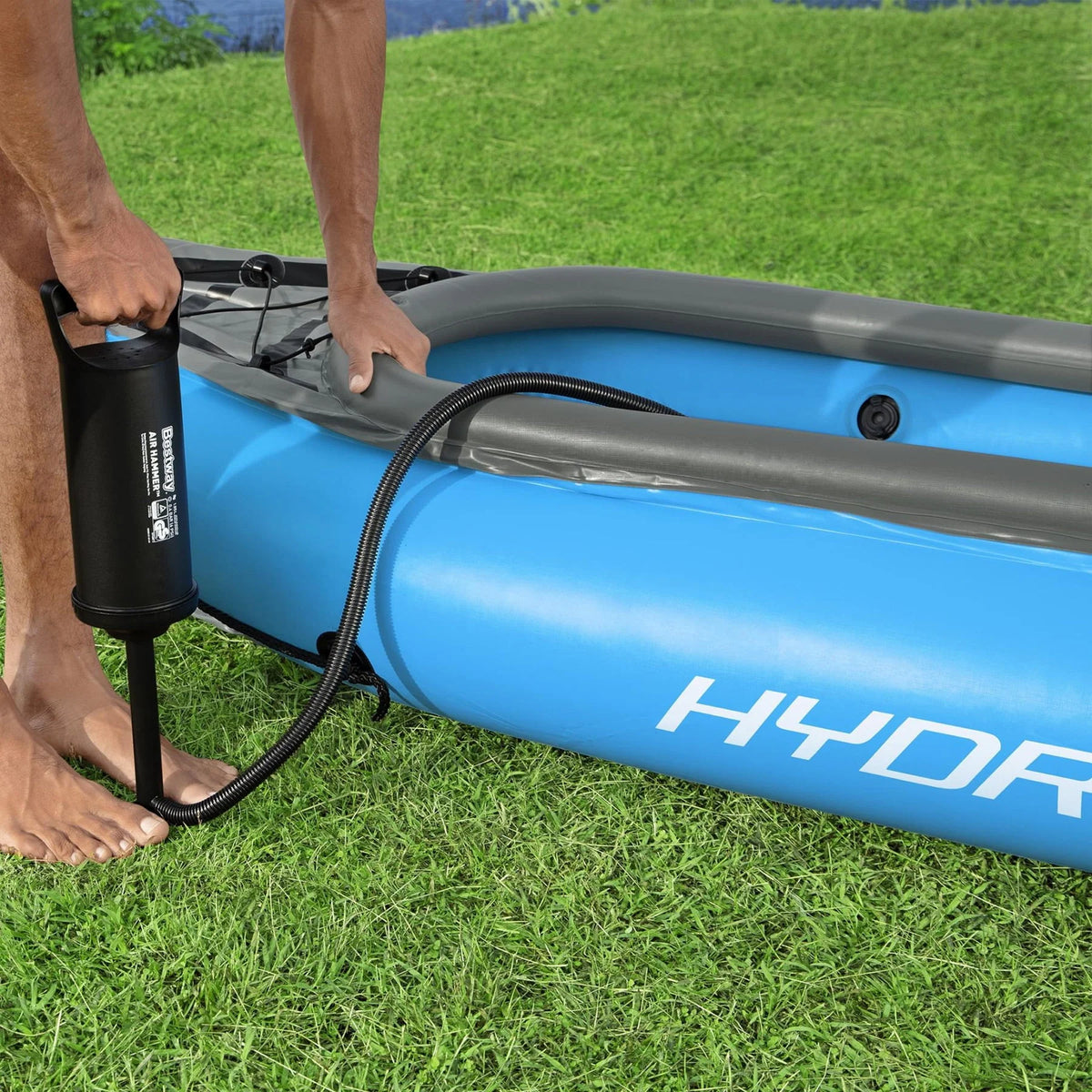 Hydro-Force Cove Champion X2 Inflatable Kayak - Two-Person Kayak Set (10�?0�?Long)