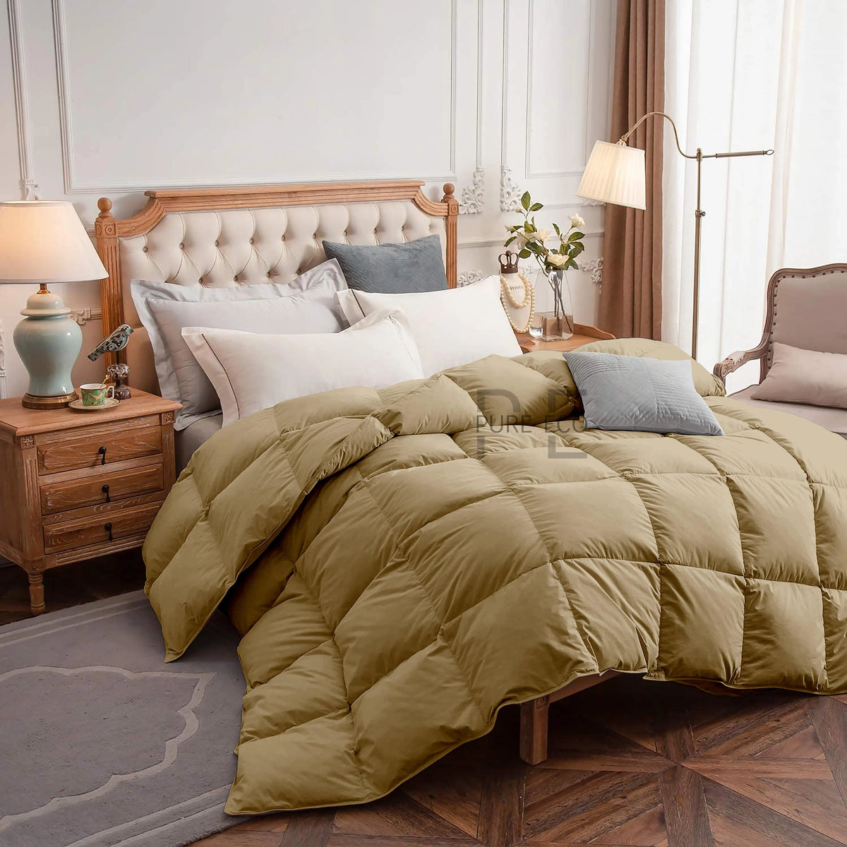 Ayanshi Hotel Bedding Comforter Twin Size, Duvet Insert, Quilted Comforter with Corner Tabs, All Season Lightweight Quilt, Down Alternative Hotel Comforter Twin Size 68X90 Baby Pink