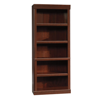 Sauder Heritage Hill 72" H 5-Shelf Bookcase, Classic Cherry Finish