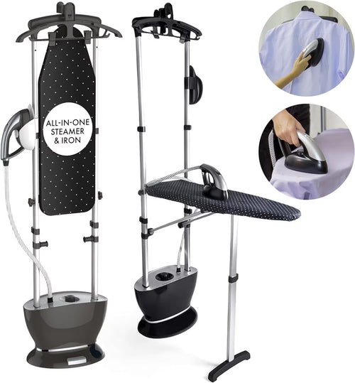 Steam & Go All-in-One Garment Steamer & Clothes Iron with Ironing Board & Hanger