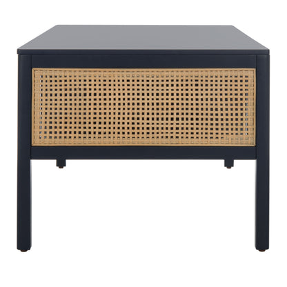 SAFAVIEH Miya Solid 2 Shelf Coffee Table Wood, Natural