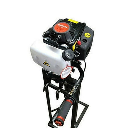 4 Stroke 4HP Outboard Motor Boat Engine, 52CC Heavy Duty Fishing Outboard Motor Boat Engine CDI Air Cooling, 400mm Short Shaft(4 Stroke 4HP,15.7inch Short Shaft)