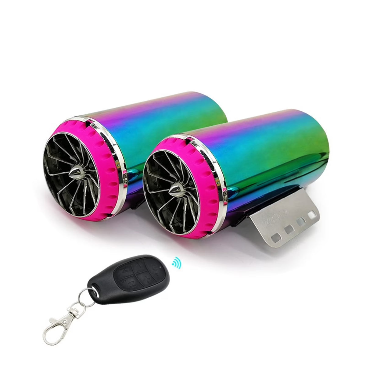 With Simulator Exhaust Pipe Motorcycle Au-dio Battery Car Bluetooth Subwoofer Electric Car Color Plated Speaker ,Clear Distortion-Free