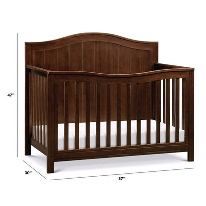 Davinci Aspen Modern Pine Wood and MDF 4-In-1 Convertible Crib in Espresso