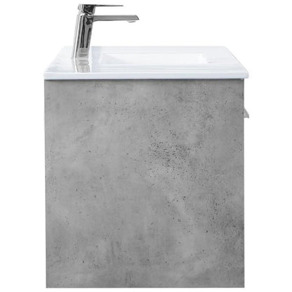 Elegant Kitchen and Bath 48 Inch  Single Bathroom Floating Vanity In Concrete Grey