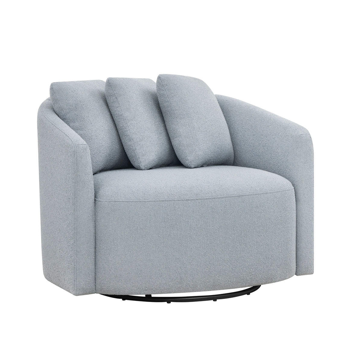 Beautiful Drew Accent Chair by Drew Barrymore, Cream Boucle