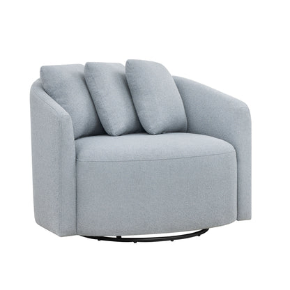 Beautiful Drew Accent Chair by Drew Barrymore, Cream Boucle