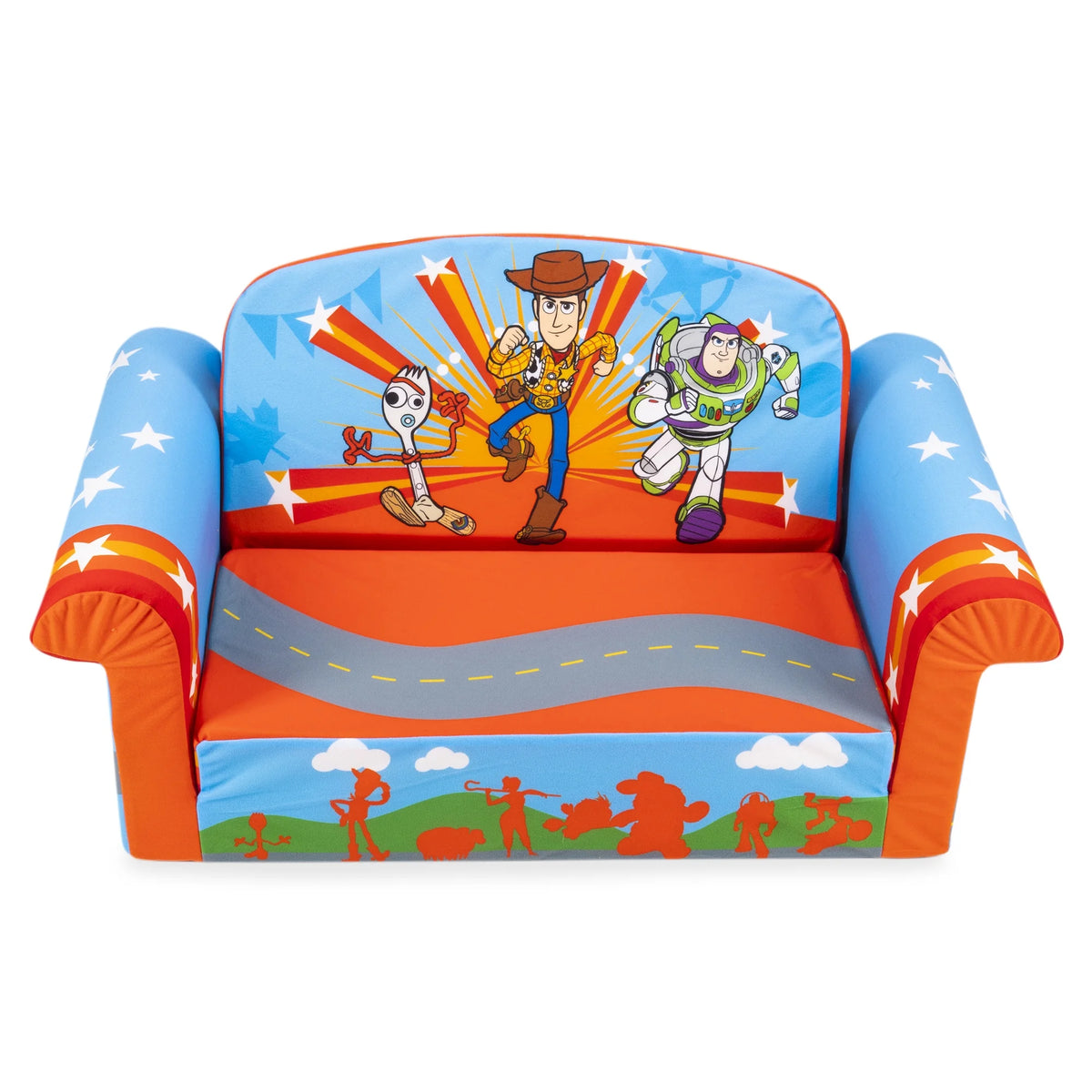 Marshmallow Furniture 2 Pack 2-in-1 Flip Open Foam Sofa Bed, Toy Story 4
