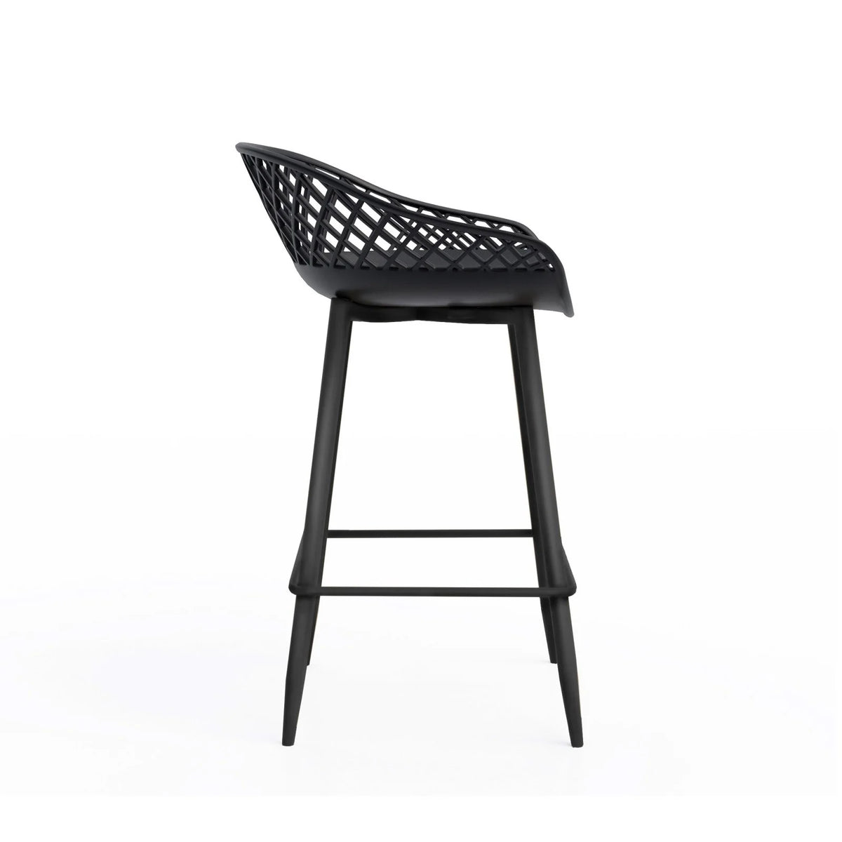 Kurv Indoor and Outdoor Counter Stool - Aloe Green - Set of 2