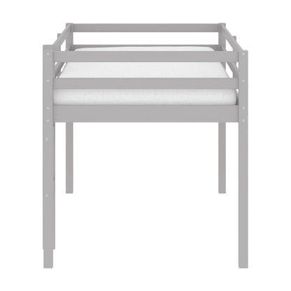 HH2Home Campbell Wood Twin Junior Loft Bunk Bed, White