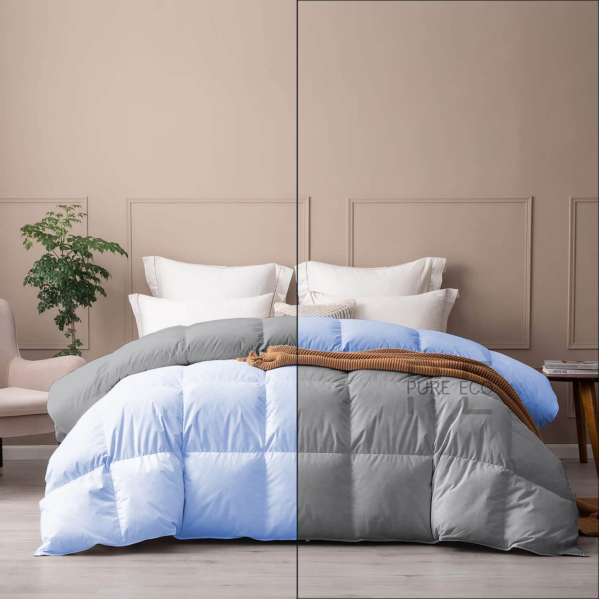 Ayanshi Hotel Bedding Comforter Twin Size, Duvet Insert, Quilted Comforter with Corner Tabs, All Season Lightweight Quilt, Down Alternative Hotel Comforter Twin Size 68X90 Baby Pink