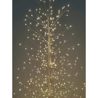 Hi-Line Gift Ltd. 70in White Birch Tree with 1099 LED Lights Indoor Use Only