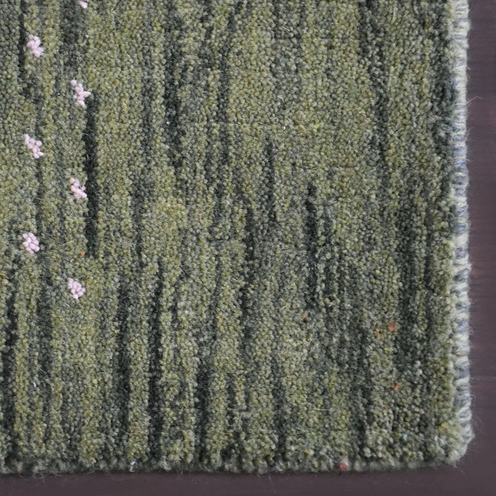 Rugsotic Carpets Handmade Rugs Hand Knotted Loom Rectangle 3'x5' Orange Wool for Indoor Use