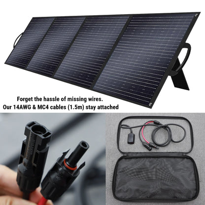 Solarplay 2400W(4800W Peak) Solar Generator, with 400W Solar Panel,2160Wh Portable LiFePO4 Battery Power Station for Camping Home Backup RV