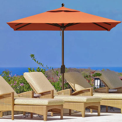 EliteShade Sunumbrella 6x6Ft Square Market Umbrella with Ventilation