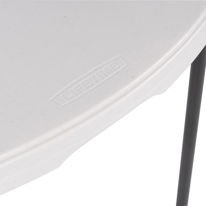 Lifetime 48 inch Round Folding Table, Indoor/Outdoor, Light Commercial Grade, Almond (80874)