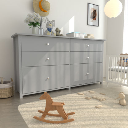 VEIKOUS Oversized 5-Drawer Dresser Chest, Large Storage Dresser for Bedroom Storage, Oak
