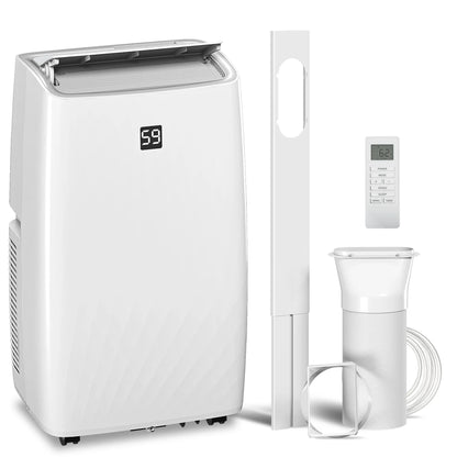 HOMCOM Portable Air Conditioner, 12000 BTU AC Unit with Cool, Dehumidifier, Fan, 550 Sq. ft, 24H Timer On Off, Auto & Sleep Mode, Window Kit