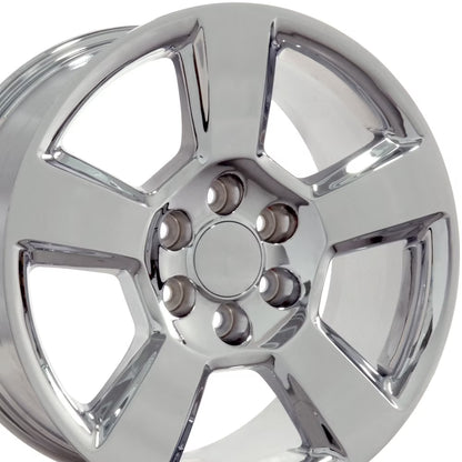 20 inch Rim fits Chevrolet Silverado 1500 1999-2022 Chrome Wheel Direct Fit