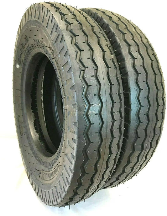 2 (Two) 8-14.5 St New Trailer Tire 14 Ply Heavy Duty Tubeless 14 Ply 8x14.5