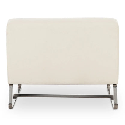 Moe's Home Collection Jules Outdoor Accent Chair Off White Fabric Chairs