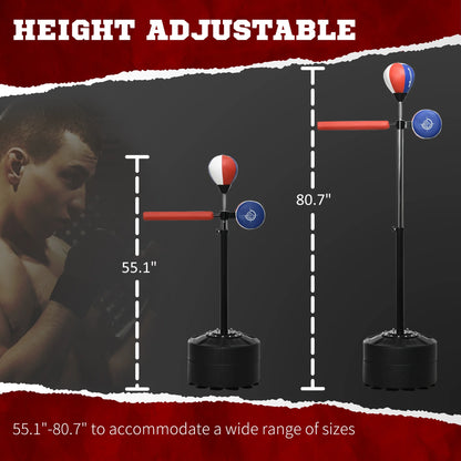 Soozier Speed Bag Boxing Bag Stand Reflex Training Equipment