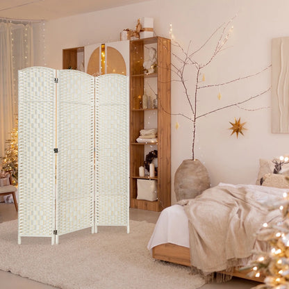 3-Panel Room Divider, 6 ft Office Partition Walls Wood Divider Folding Portable Privacy Screen, Room Dividers and Folding Privacy Screens for Home, Room Separator Wall Dividers,Black